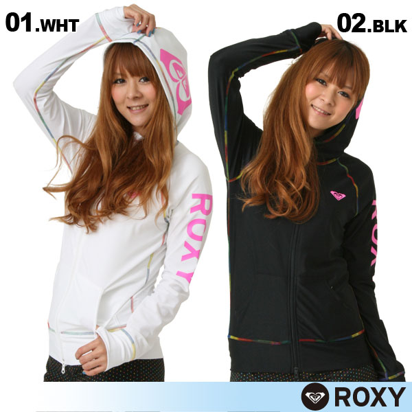 Roxy ロキシー レディース 女性用 のフード付ジップアップラッシュガードパーカーが40 Off 今年人気なマリンスポーツのウェア ウエットスーツ 上着を激安通販で販売